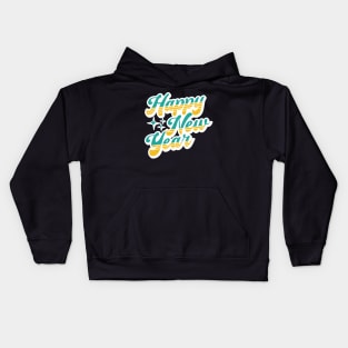 Happy New Year Retro Design Kids Hoodie